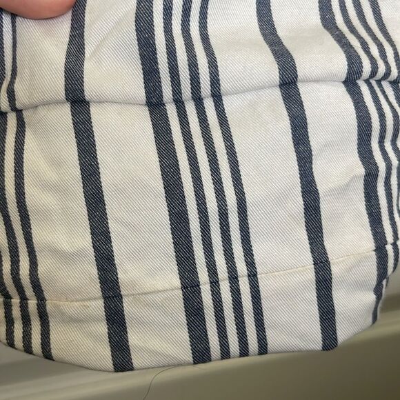 Three Cords x Marine Layer Reversible Tote in White/Blue Stripe - Picture 12 of 13